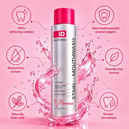 Smylux® Breath Freshen & Stain Whitening Mouthwash