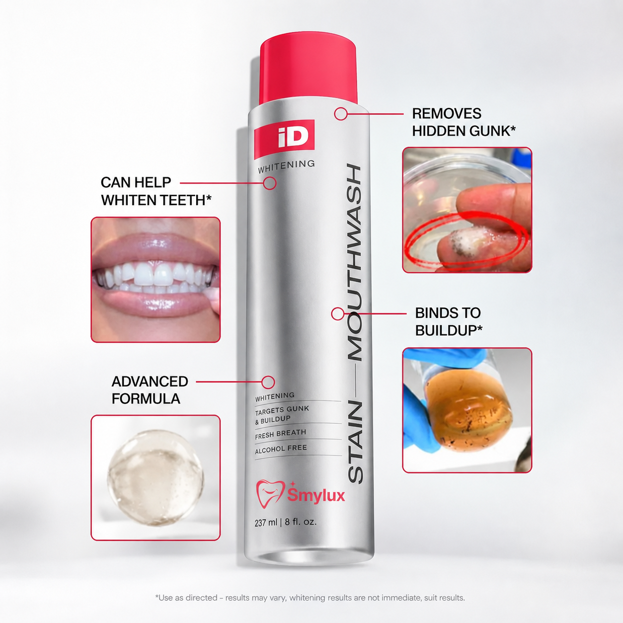 Smylux® Breath Freshen & Stain Whitening Mouthwash