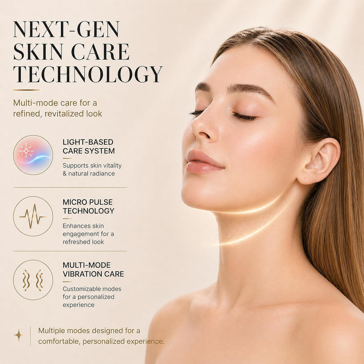 Electric V Face Massager – Double Chin & Jawline Toning Device, 6 Modes and 12 Gear Adjustable Intensities