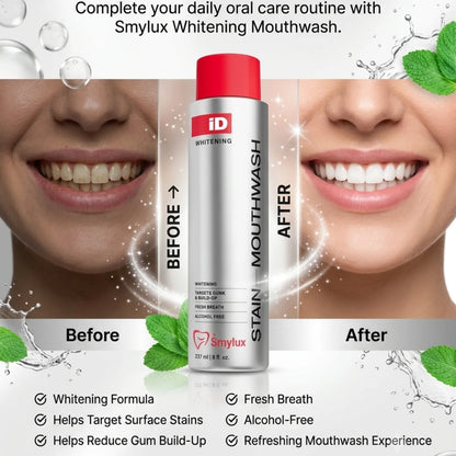 Smylux® Breath Freshen & Stain Whitening Mouthwash